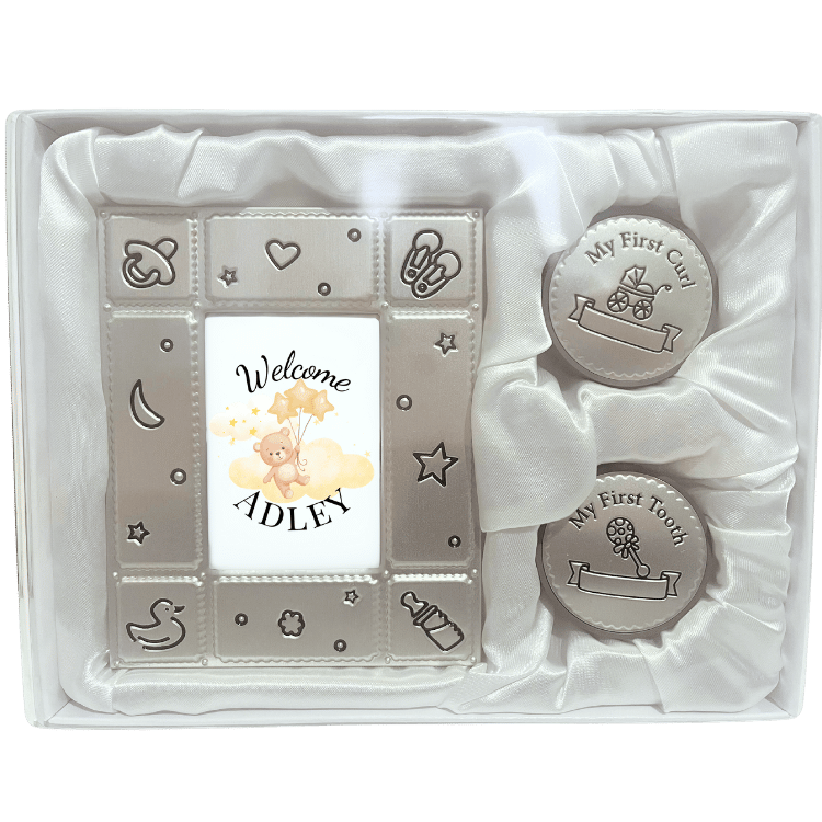 Pewter Baby Frame & Keepsakes