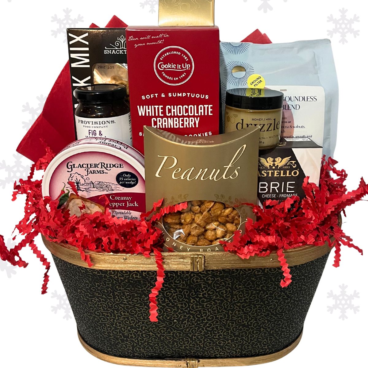 Holiday Coffee & Gourmet Treats Gift Basket