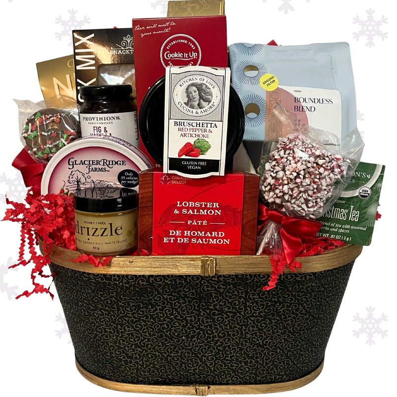 Holiday Coffee & Gourmet Treats Gift Basket