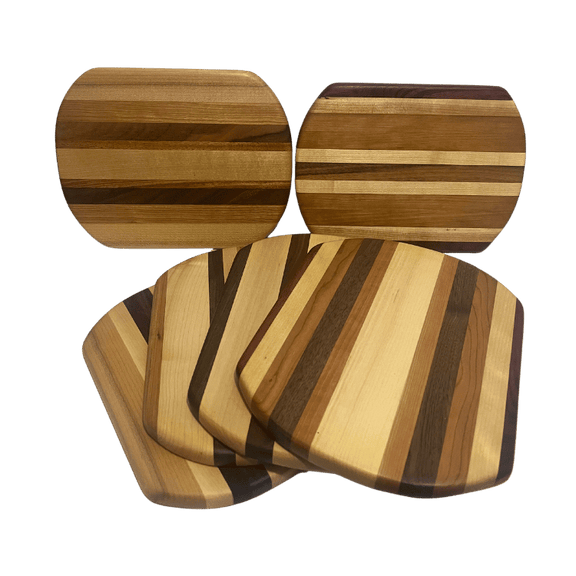Hand-crafted laminated wood cheese board