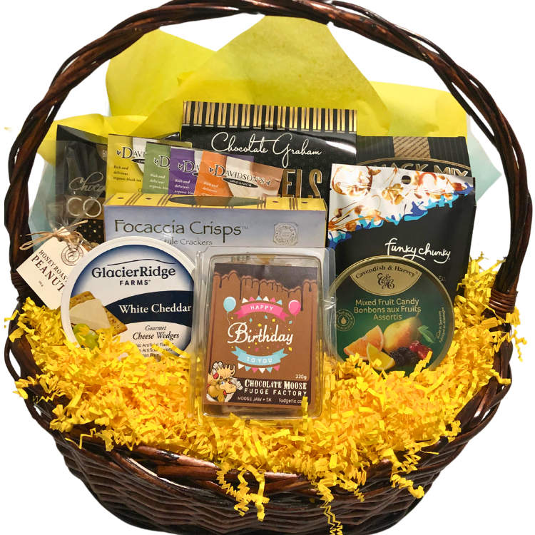 A Gourmet Birthday Feast Calgary Gift Baskets by Design