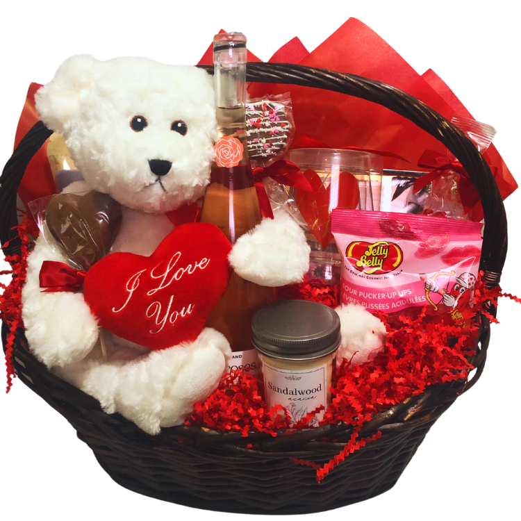 Timeless Romantic Valentines Basket