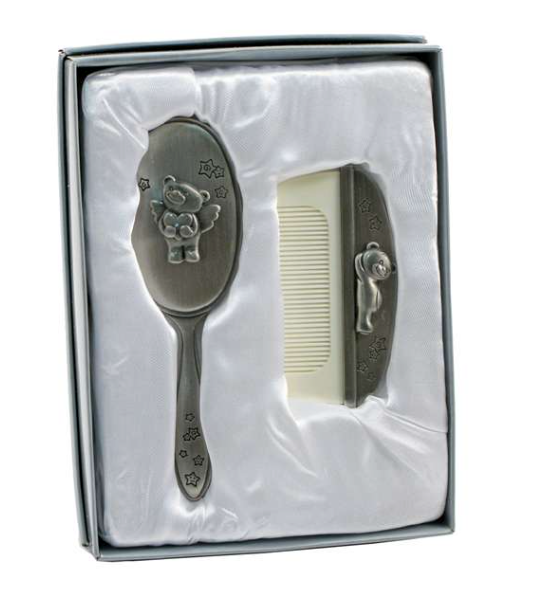 *Silver Brush & Comb Set