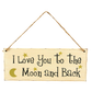 I Love You to The Moon sign