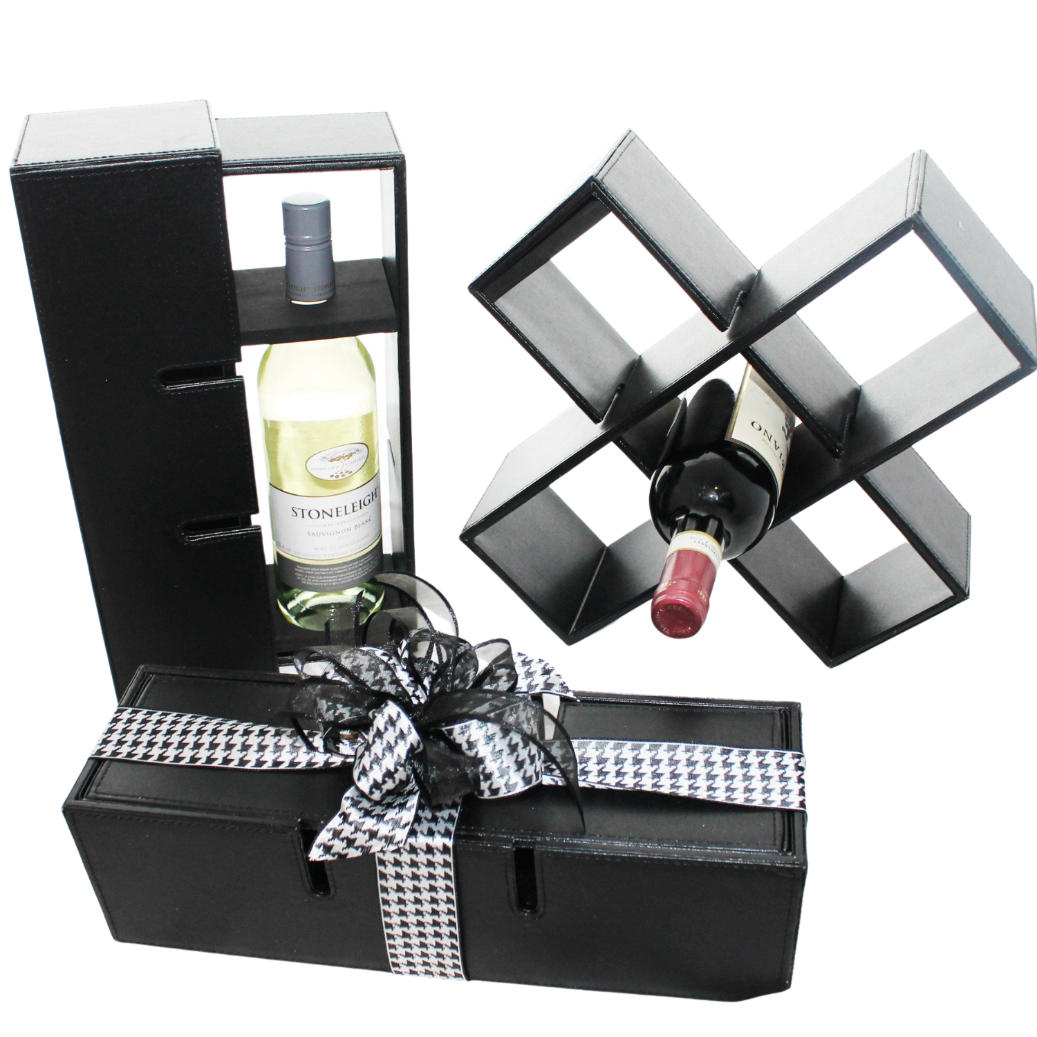 The Uptown Vintage Wine Box combines elegance and function with a premium wine of your choice in a refined leather case that transforms into a wine rack. Perfect Calgary corporate or everyday gift.