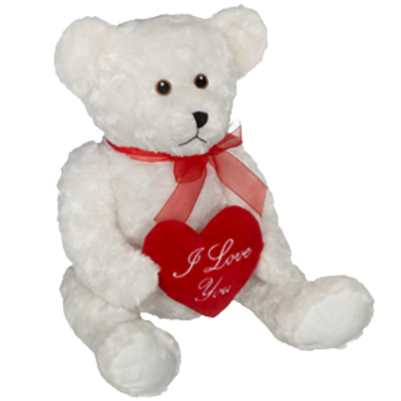Valentine’s plush teddy bear add-on for Valentine’s Day gift baskets