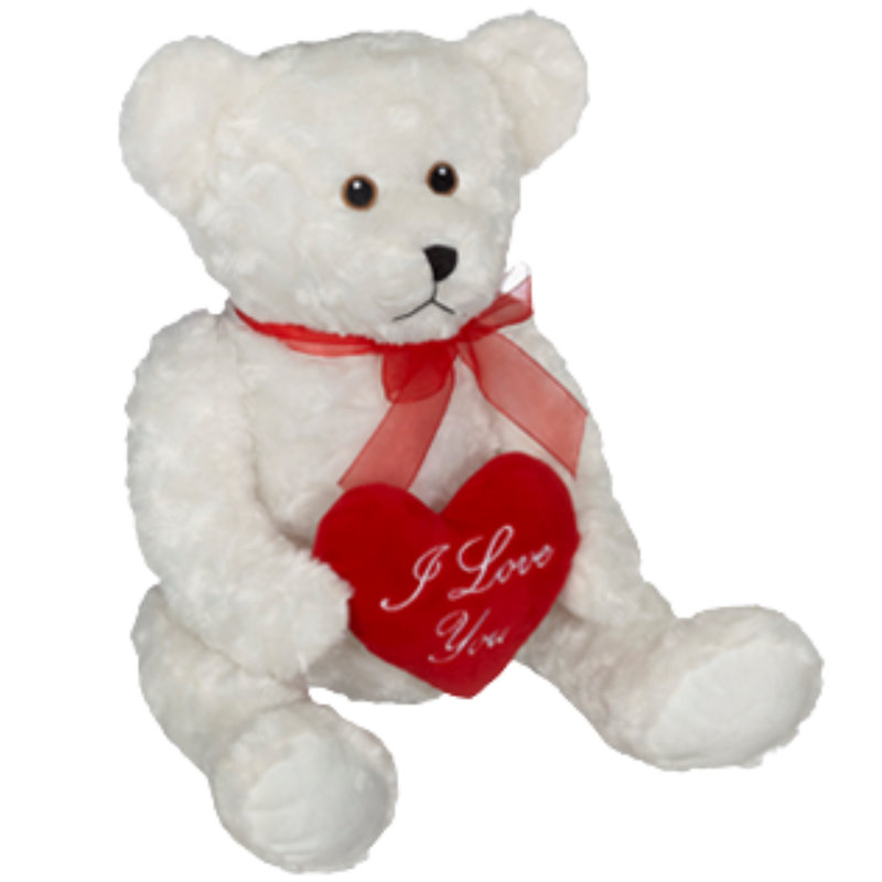 Valentine’s plush teddy bear add-on for Valentine’s Day gift baskets