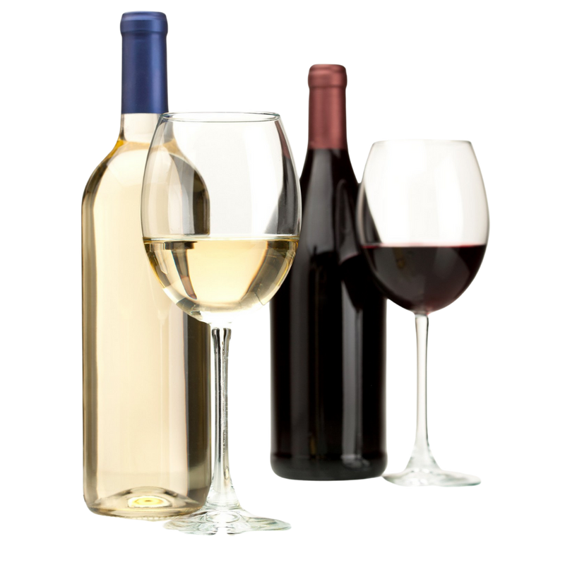 Wine add-on paired with a gift basket for Calgary area delivery